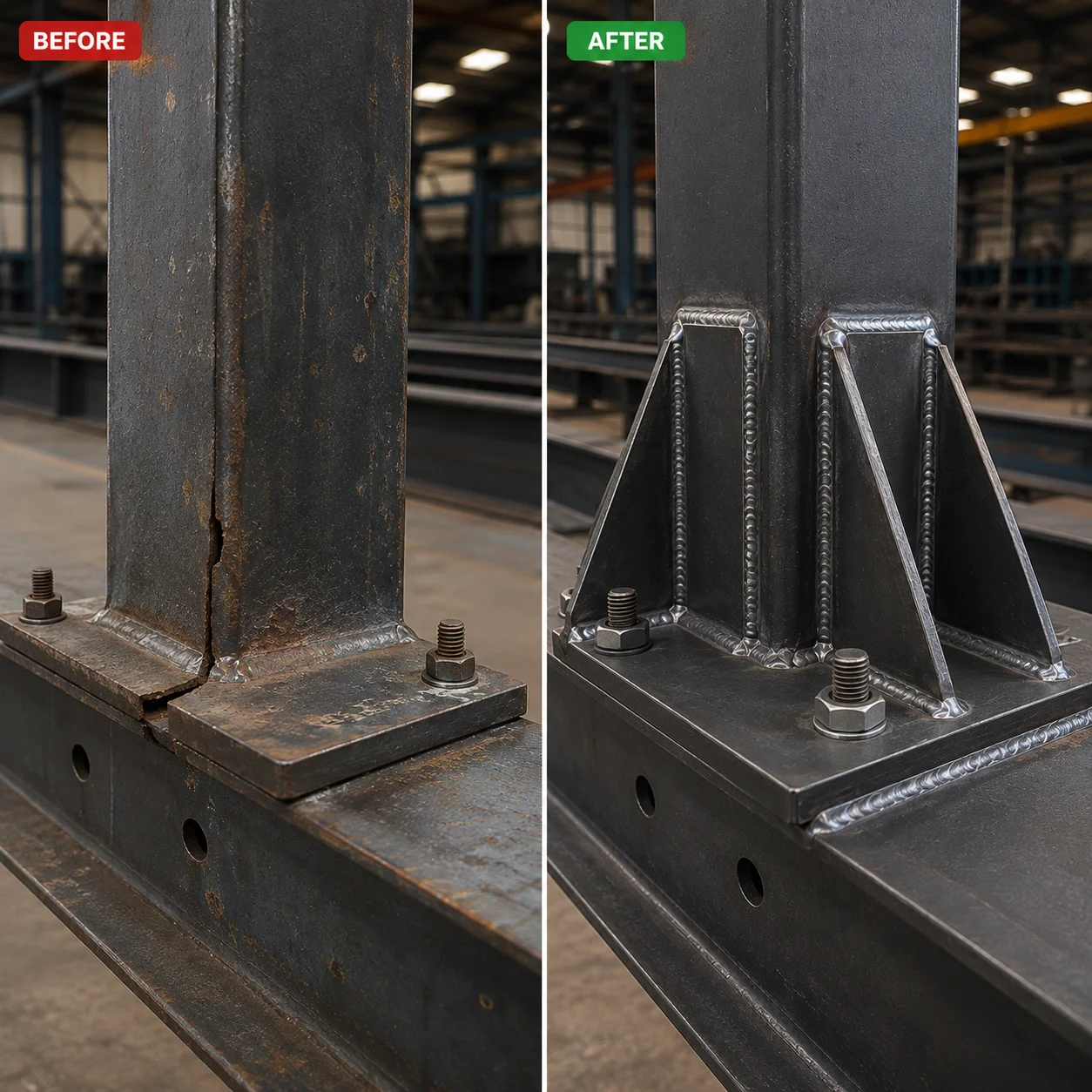 Reinforcement of existing fabricated components